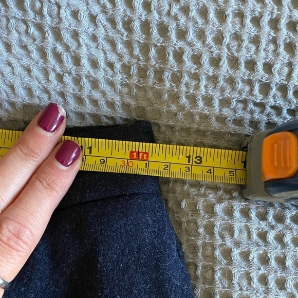 Burberrys Women’s Wool Trouser Dress Pants Charcoal Size 4 Vintage Straight Leg - Picture 6 of 8